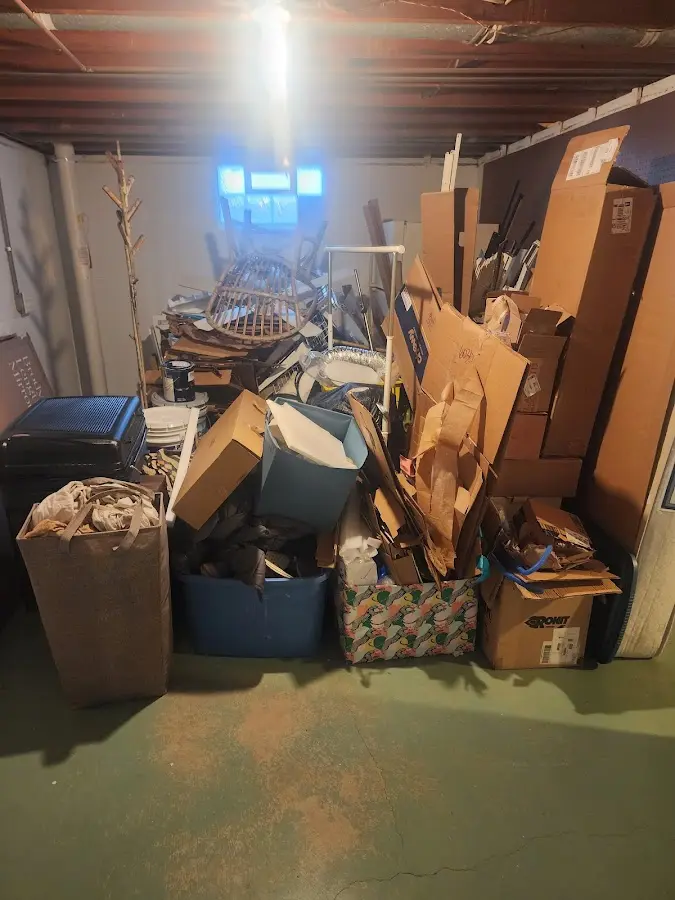 Roll-off dumpster container at job site for 2 Yard Dumpster Rental in Santa Clara